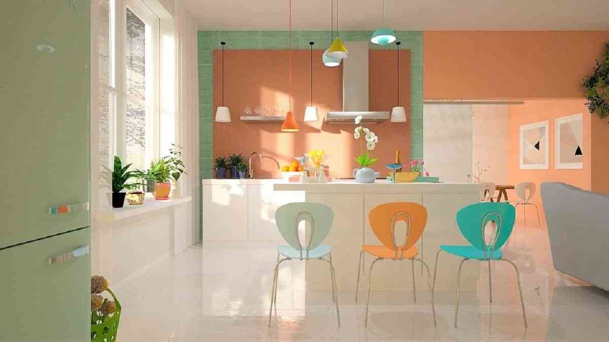 Colores tendencia para renovar paredes, suelos y mobiliario de la cocina 2021-2022